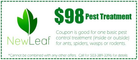 Portland and Vancouver Pest Control Coupon